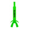SLEEFS X Hot Green Football Mouth Guard - Lip/Mouthguard with Helmet Strap - Lip/Teeth Protector Mouthpiece - Moldable - for Youth/Adults, Men & Women Mouth Guard, Maximum Air Flow, All Sports