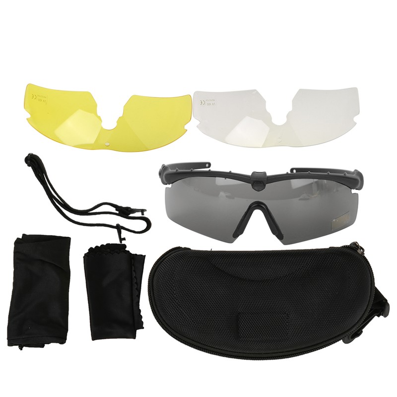 Windproof Sandproof Military Goggles Tactic Glasses Anti Impact Shooting Eye