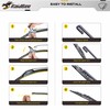 Raidbee® 26"+16" Windshield Wiper Blades with 13" Rear Wiper Blade