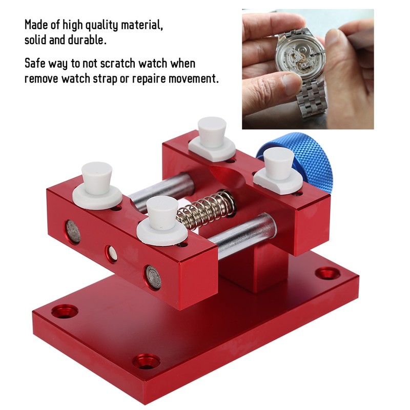 Metal Adjustable Watch Case Holder Watch Strap Remover Base Movement