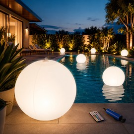 Solar Floating Pool Light for Outdoor Décor – 16-Color Waterproof LED Ball Lamp for Pools, Gardens & Parties