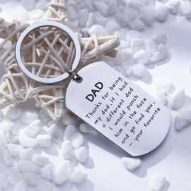 MULMINA Gifts for Dad Grandad, Father Gifts Keychain Gifts Dad Gifts Keyring from Daughter Son Presents for Dad Birthday Christmas Anniversary