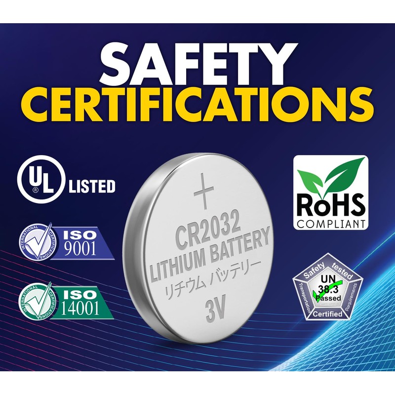 Powermax CR2032 3V Lithium Coin Cell Battery, Watch and Electronics