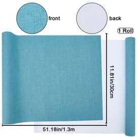 CRASPIRE 51 x 11.8inch Linen Book Cloth for Book Binding Fabric Surface Paper Backed Bookcover Books Album Scrapbooking Archival DIY Covering Protector Bookcloth Bookbinding Supplies Cadet Blue