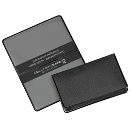 VELOFLEX 3274800 Document Safe Card Case, Card Holder, RFID/NFC Protection, for 2 Cards, 93 x 59 mm, Black