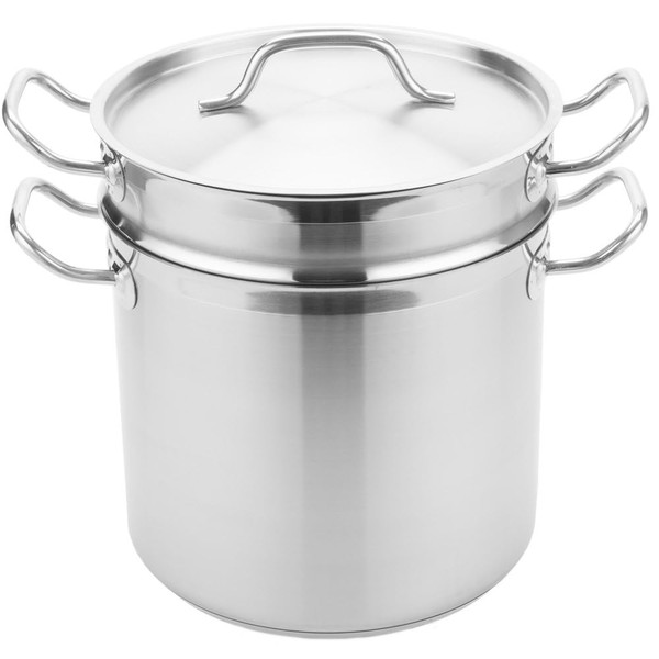 Soro Essentials- 12 qt. Stainless Steel Double Boiler Pot with