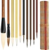 Linkstyle Chinese Calligraphy Brush Set, Mixed Size Japanese Kanji Sumi