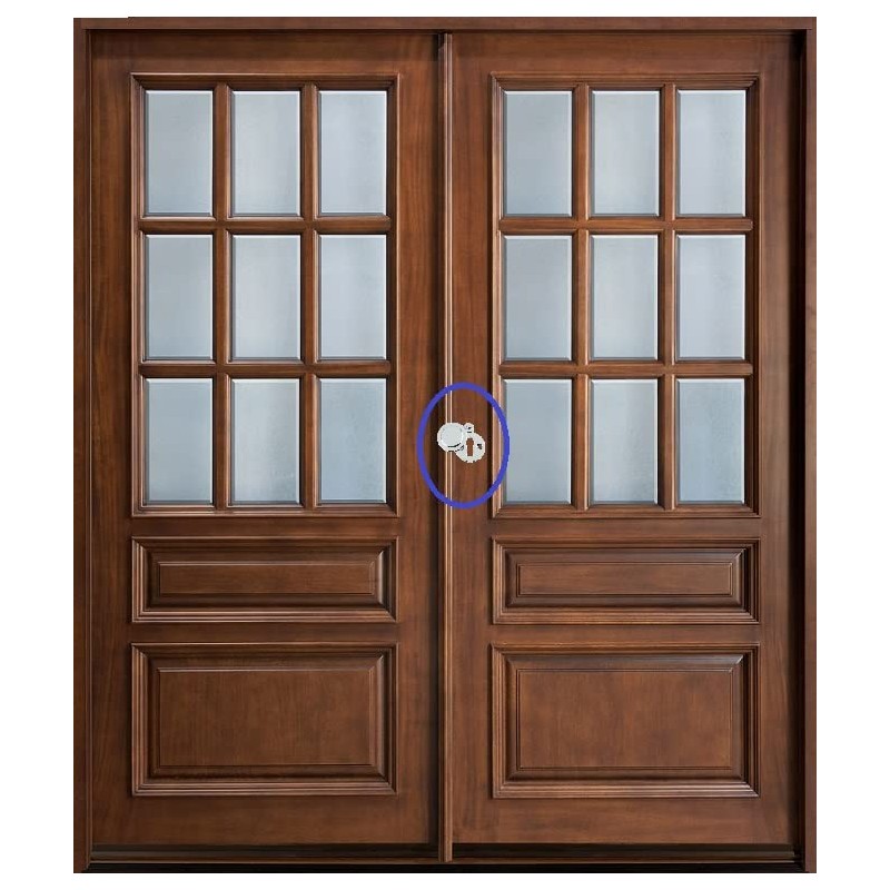 TERF® Polished Chrome Escutcheon Covered 35mm Keyhole Cover Escutcheon including