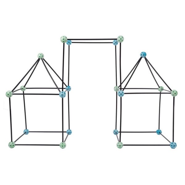 Construction Fort Building Toy Set for Kids with 60 Pieces