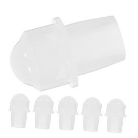 Beavorty 12pcs Essential Oil Bottle Roller Inserts Compatible Bottles Natural White Crystal Roller Convenient Replacement Easy to Use and Organize
