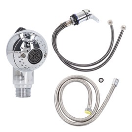 Salon Shampoo Bowl Sink Faucet Sprayer Kit Hot Cold Switch Shampoo Bed Faucet Sprayer with 120cm Hose