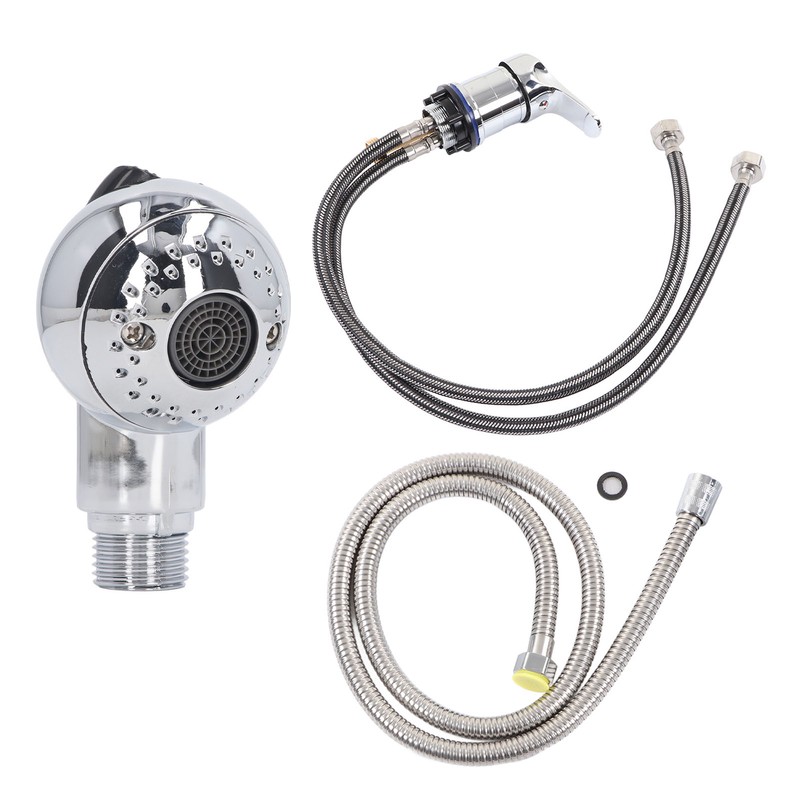 Salon Shampoo Bowl Sink Faucet Sprayer Kit Hot Cold Switch