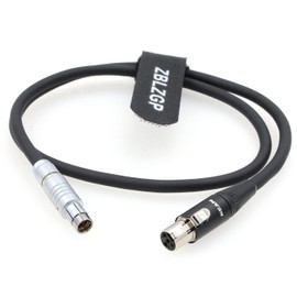 ZBLZGP RS 3 Pin to Mini XLR 4 Pin Female Power Cable for ARRI Alexa Camera RS/Tilta Kit to TVLogic Monitor