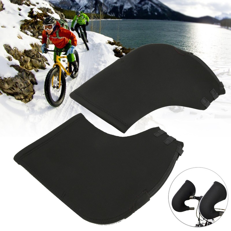 A Pair Winter Bike Handlebar Mittens Mountain Road Bicycle Thicken