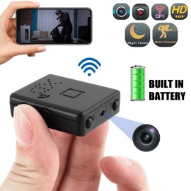 2025 Smart Mini WiFi Camera Wireless 1080P HD Night Cam w/Battery Home Security