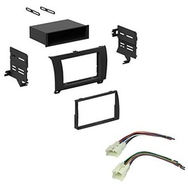 Car Double DIN Stereo Dash Kit Harness for Toyota Tundra Sequoia 2007-2012