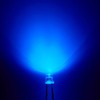 Chanzon 100 pcs 3mm Blue LED Diode Lights (Clear Flat