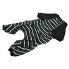 Striped Dog Pajamas Soft Stretchy Fashionable 4 Legged Puppy Pajamas