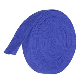 TA-VIGOR Cotton Twill Tape Ribbon 20mm, 10 Yards Bias Binding Tape Bunting Tape Soft Natural Herringbone Webbing Tape Roll for Sewing Dressmaking Gift Wrapping DIY Craft, Dark Blue