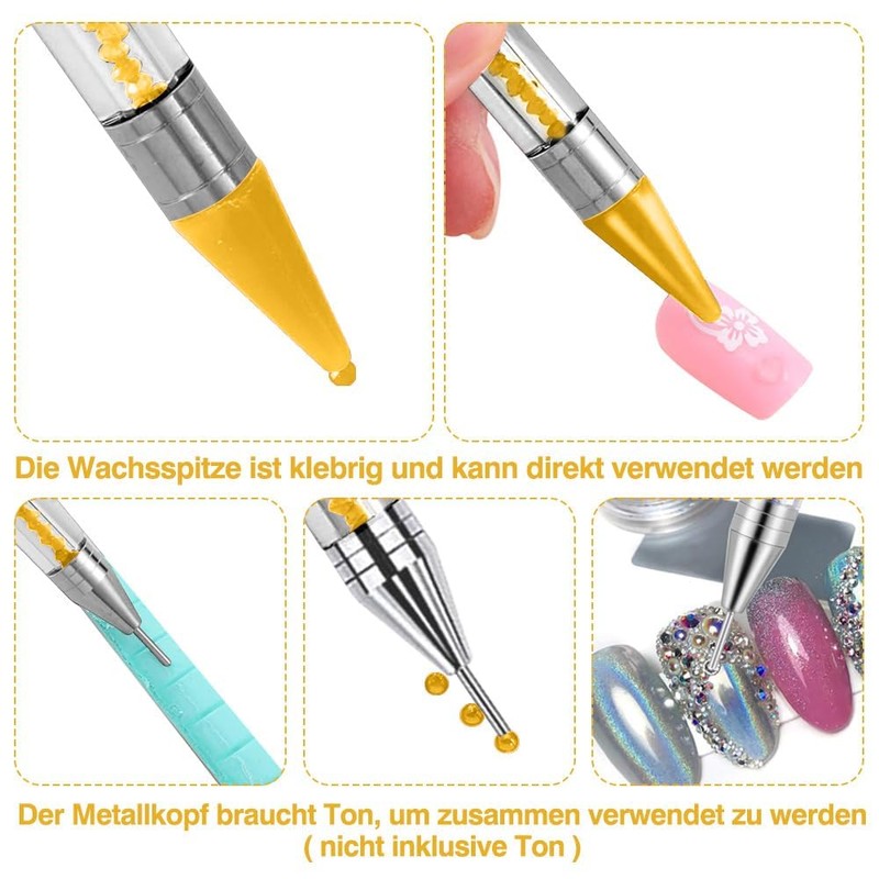Dotting Tools for Stones for Nails, Diamond Painting Wax, Diamond