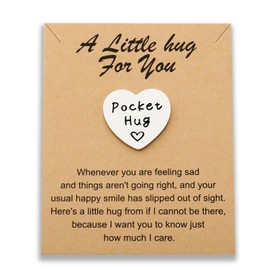 MAOFAED A Little Pocket Hug Token - Thinking of You, Tough Time, Missing You, Long Distance Relationship Gift (A Little HugCA)