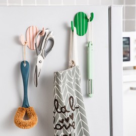 PURPLELILY Cactus Wall Hook Wall Mounted Coat Rack Handbag Hanging Hanger Hooks Cactus Wall Hooks Decorative