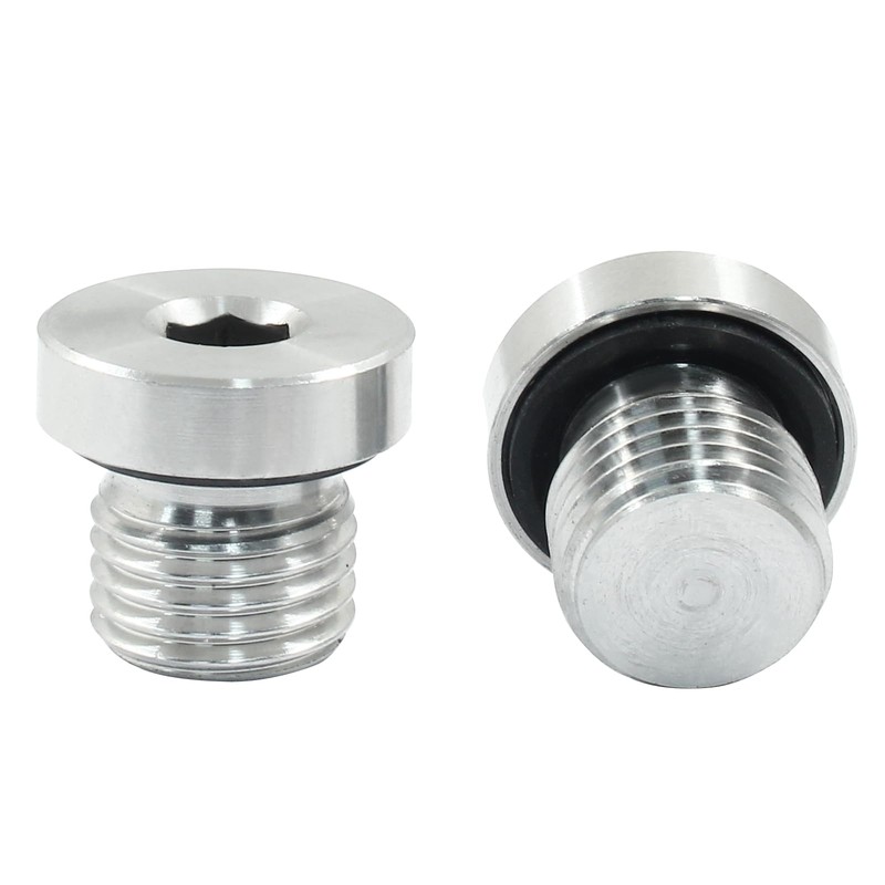 Hordion 2Pcs M14 x 1.5 Inner Hex Head Pipe Plug