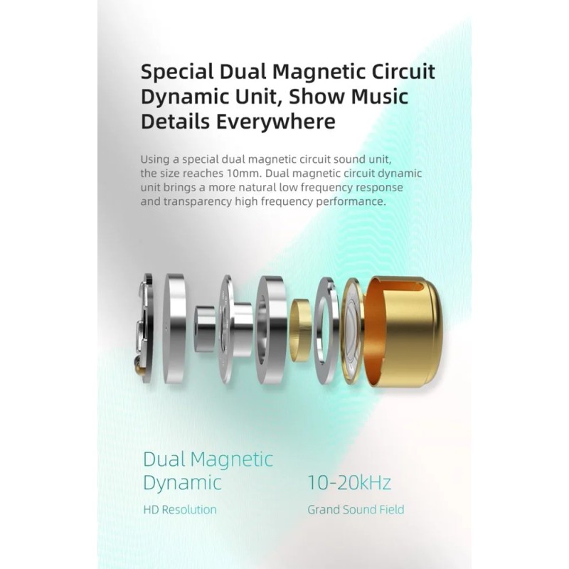 Audífonos in-ear KZ EDX Pro Gamer Con Micrófono color negro