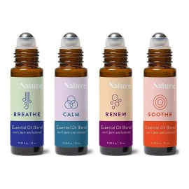 Uva Natural Aceite Esencial Kit De 4 Roll-on 10ml Aromaterap