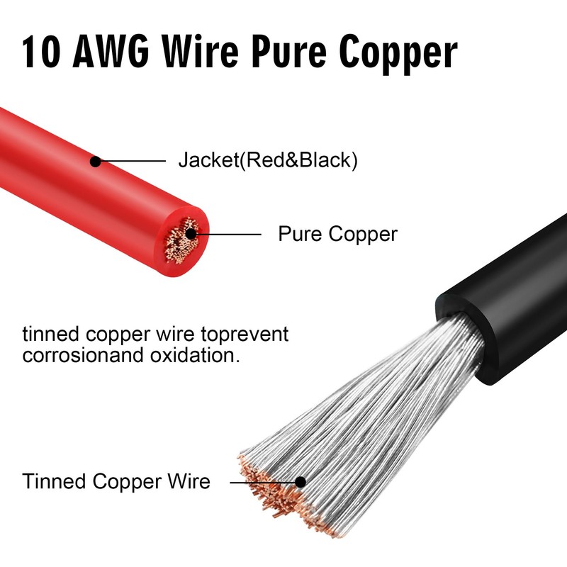 LeTaoXing 10AWG SAE Connector Extension Cable 10 Guage SAE Quick