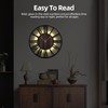 Mee 2ou 24 Inch Large Metal Wall Clock with Voice