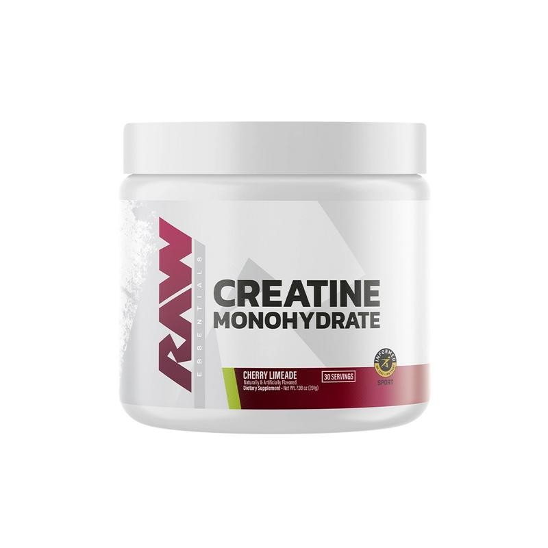 Raw Nutrition Creatine Monohydrate – 30 Servings | Boost Strength,