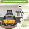 Air Fryer Trivets Silicone for Ninja Crispi, Pletpet Silicone Heat-Resistant