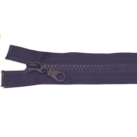 Plastic Zip Separable for Jackets 60 cm Navy Dark Blue