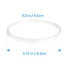 5 Pack Rubber Gaskets Replacement Seal White O-Ring for Nutri