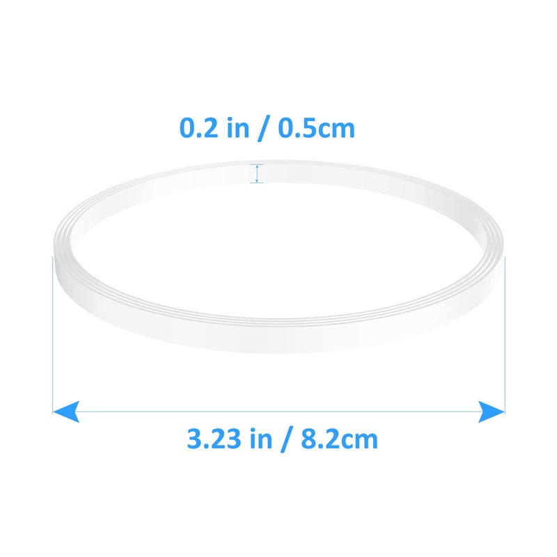 5 Pack Rubber Gaskets Replacement Seal White O-Ring for Nutri