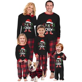 WakeUple Christmas Pajamas for Family Christmas Pjs Matching Sets 2024 to 2025 Xmas Family Christma Pajama Jammies Baby