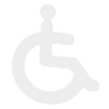 GRIRIW Wall Sticker Disabled Wheelchair Restroom Sign Elegant Design for
