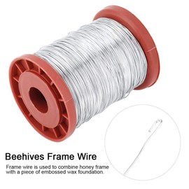 Herramienta de suministros de apicultura de alambre de marco de colmena, acero inoxidable/hierro (opcional)(Iron Wire)