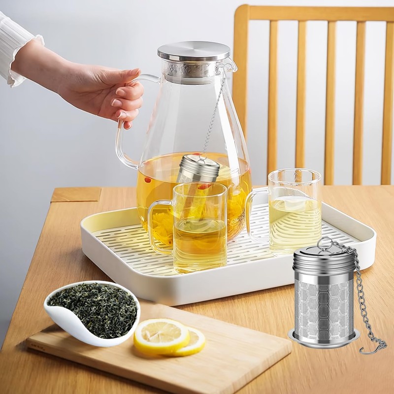 2 Pack Stainless Steel Tea Infusers, Extra Fine Mesh Strainers