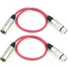 Adam Hall Cables K3MMF0050RED Microphone Cable XLR Female to XLR