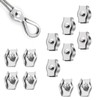 Pack of 12 M3 Wire Rope Clamps, Durable Simplex Clamp