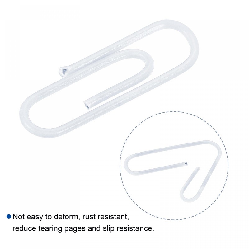 sourcing map Paper Clips Small Size 1.1 Inch Vinyl Coated