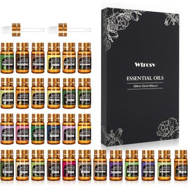 【Wtrcsv】Essential  - Oils - 100% Natural  Oils-Perfect for Diffuser, Humidifier,Aromatherapy, Massage,Skin & Hair Care,30x5 ml(0.17fl.oz  oil Aromatherapy  Set Pure Lavender