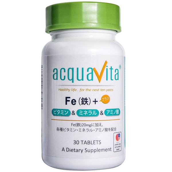 acquavita Fe + Vitamins, Minerals, Amino Acids 30 Tablets