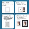 Somime 10 Pack Pre-Cut 12x12 White Picture Mats for 8x8