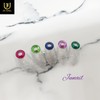  No.1208 Handmade Nail Tips - Short Round Square /