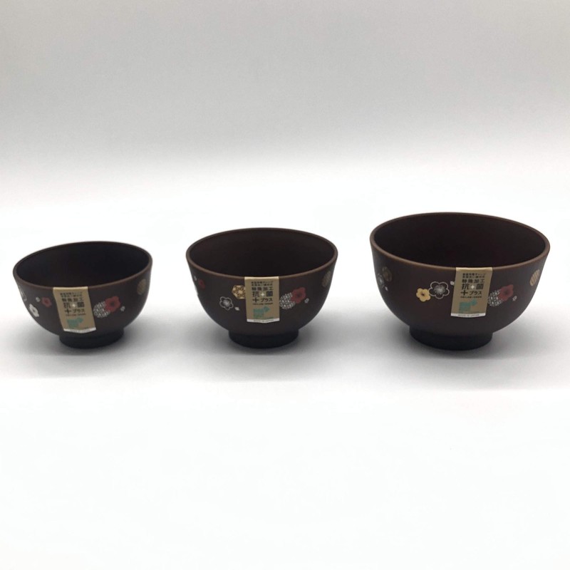 Soup Bowl Wood Grain Small Plum Pattern