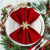 24 Pcs Christmas Napkin Rings Bulk Snowflake Napkin Ring and