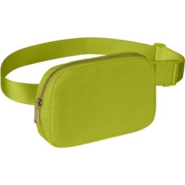 Crossbody Bag for Women with Adjustable Strap，Belt Bag for Woman Fanny Pack Lulu Dupes, Waterproof Cross Body Bag for Workout Hiking Running Travel(Grass Green)